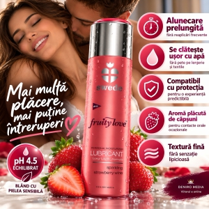 Lubrifiant cu Aromă de Căpșuni pentru Sex Oral 50ml