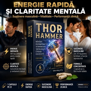 Thor Hammer Pills 6 Capsule Potență și Vigoare
