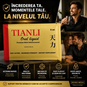 Tianli Oral Liquid 9 ml Gel Oral Pentru Erecții Ferme