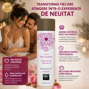Ulei Masaj Senzual Shiatsu Trandafir Indian 100 ml