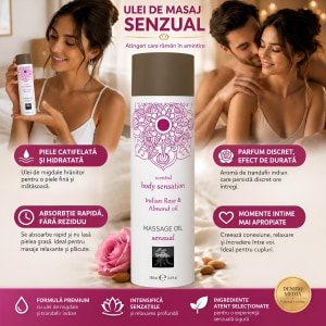 Ulei Masaj Senzual Shiatsu Trandafir Indian 100 ml