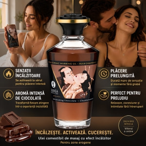 Uleiul Afrodisiac de Masaj cu Ciocolată cu Efect Încălzitor 100ml