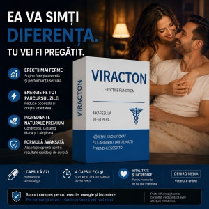 Viracton Pills — 4 Capsule Pentru Erecție și Vitalitate
