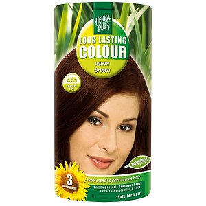 Vopsea Permanentă Warm Brown 4.45 Hennaplus Vopsea Permanentă Warm Brown 4.45 Hennaplus pe Naturo.ro