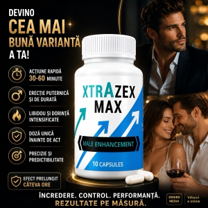 Pastile Erecție Și Potență Xtrazex Max 10capsule