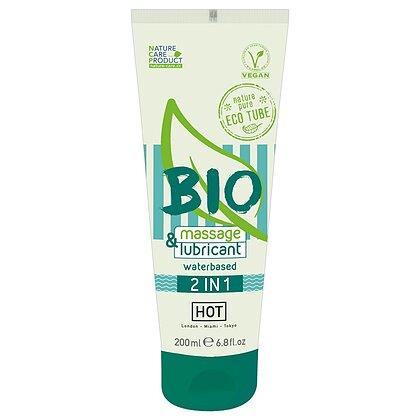 Lubrifiant 2 in 1 Hot Bio Waterbased Aloe Vera 200ml