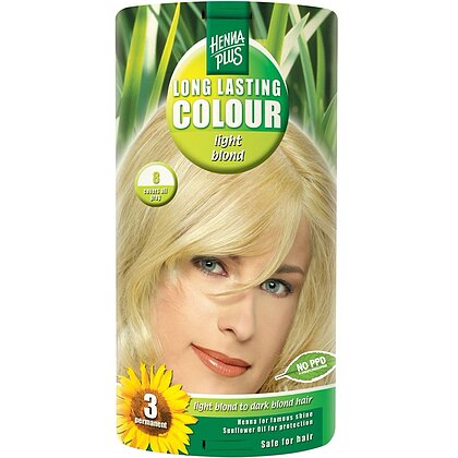 Vopsea par Long Lasting Colour 8 Light Blond Hennaplus