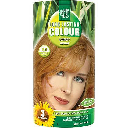 Vopsea par Long Lasting Colour 8.4 Copper Blond Hennaplus