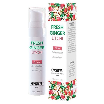Gel Răcoritor Stimulent Ghimbir Litchi 15 ml Exsens