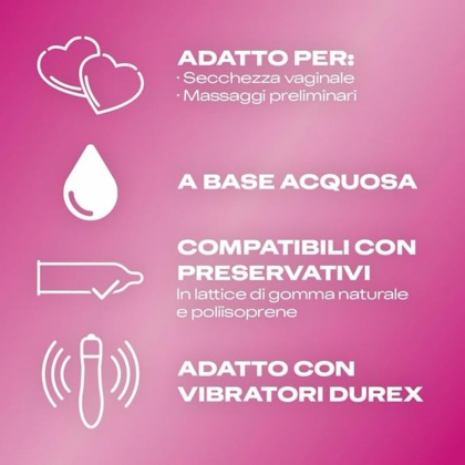 Durex Gel Masaj Stimulant Guarana 2 în 1, 200ml