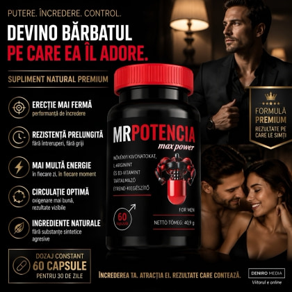 Capsule Erecție MrPotencia Max Power 60capsule