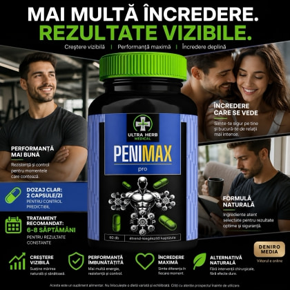 Capsule Pentru Mărire Penis Penimax Pro 60buc