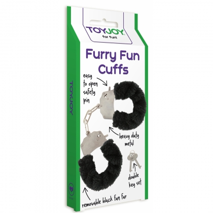 Set Limited Edition Lovers Fantasy Negru + Cătușe Furry Fun Cuffs Negru
