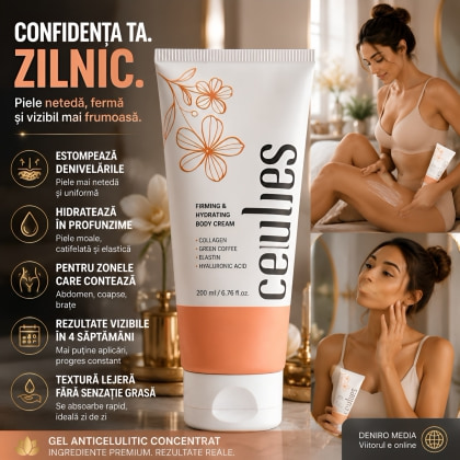 Celluless Gel Anticelulitic Piele Netedă și Fermă 60ml