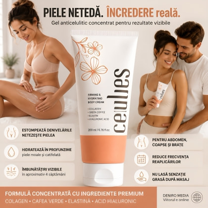 Celluless Gel Anticelulitic Piele Netedă și Fermă 60ml