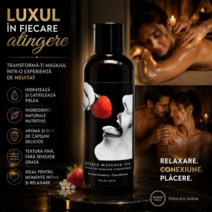 Edible Massage Oil-Strawberry 236ml
