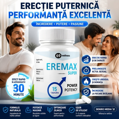 Eremax Pastile Erecție 15 capsule