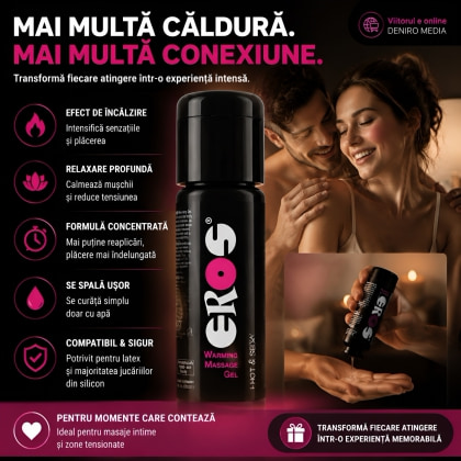 Eros Gel Masaj Încălzitor 100 ml — Efect Cald