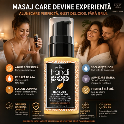Gel Comestibil Sensuva HandiPop Portocale Cremă 59ml