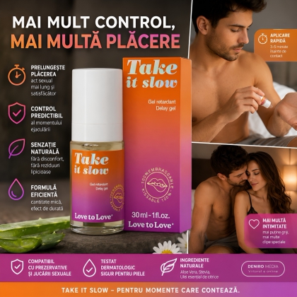 Gel de Întârzierea Ejaculării Take It Slow 30ml