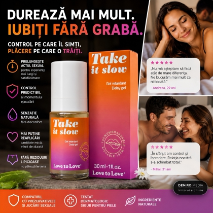 Gel de Întârzierea Ejaculării Take It Slow 30ml