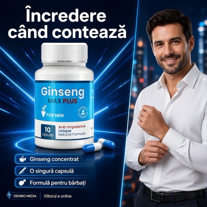 Ginseng Max Plus Pentru Erecție 10 capsule