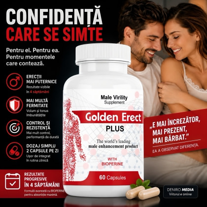 Golden Erect 60 Capsule Pentru Erecție și Volum Masculin 60buc
