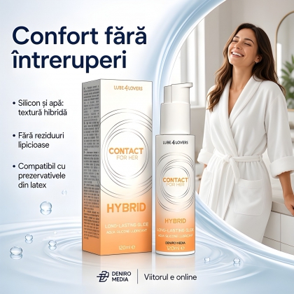 Lubrifiant Anal Hibrid cu Alunecare Durabilă 120 ml