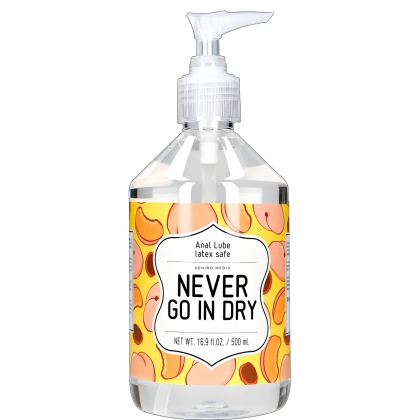 Lubrifiant Anal pe Bază de Apă Never Go In Dry 500 ml