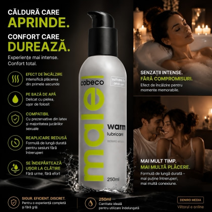 Lubrifiant cu Efect de Încălzire Male 250ml