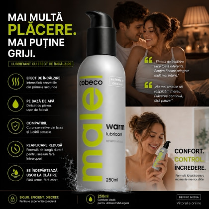 Lubrifiant cu Efect de Încălzire Male 250ml