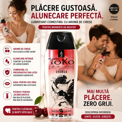 Lubrifiant Shunga Aromă Cireșe 165 ml
