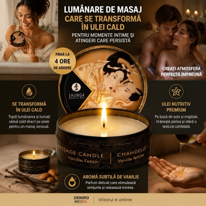 Lumânare Masaj Shunga Vanilie 30ml