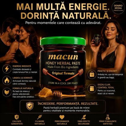 Macun Pastă De Miere cu Plante Pentru Libido și Tonus 40g