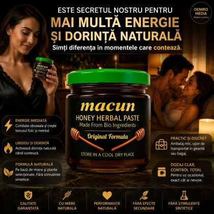 Macun Pastă De Miere cu Plante Pentru Libido și Tonus 40g