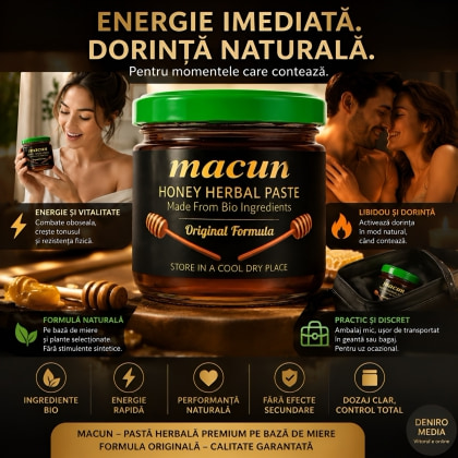 Macun Pastă De Miere cu Plante Pentru Libido și Tonus 40g