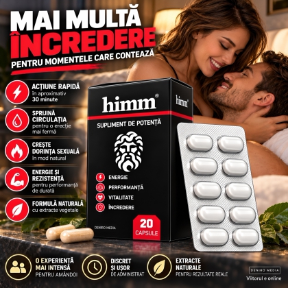 Capsule MaxRo Himm pentru Erecție și Rezistență 20 Bucăți