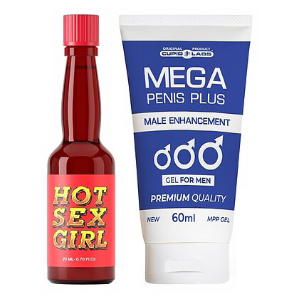 Pachet Afrodisiac Hot Sex Girl 20ml Și Gel Mărire Penis Mega Penis Plus 65ml