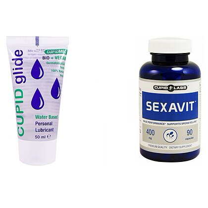 Pachet Promo Sexavit Potenta 90 capsule + Lubrifiant Bio Cupid Glide