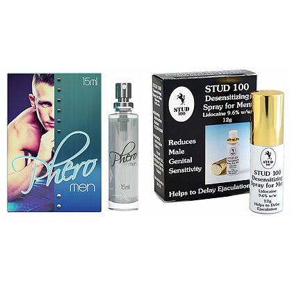 Pachet Parfum Feromoni Pheromen 15ml + Spray Stud 100 Original