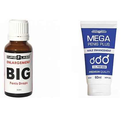 Pachet Picaturi Big Penis Drops 20ml Si Gel Marire Penis Mega Penis Plus 65ml