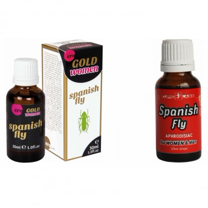 Pachet Picături Afrodisiace Spanish Fly 20ml + Afrodisiac Spanish Fly Strong Gold Women 30ml