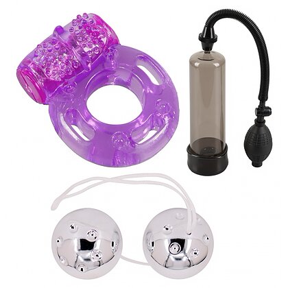 Kit Performanță și Plăcere: Pump, Bile și Inel