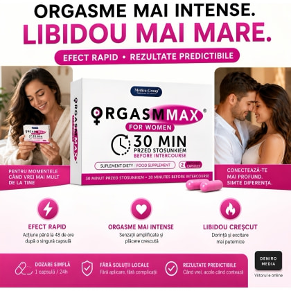 Pastile Orgasm Max Pentru Femei 2buc