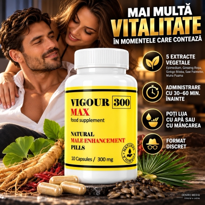 Pastile pentru Mărirea Penisului și Erecție 10 capsule