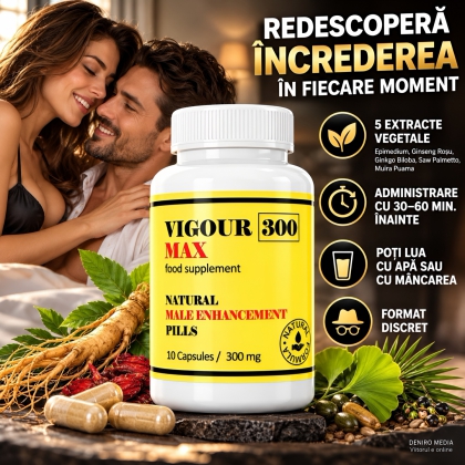 Pastile pentru Mărirea Penisului și Erecție 10 capsule