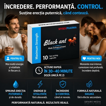 Pastile Potență Cupid Labs Black Ant 10buc
