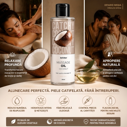 Satisfyer Ulei De Masaj Cocos 250 ml — Piele Catifelată