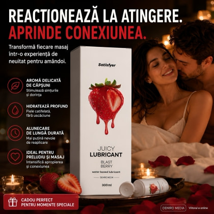 Satisfyer Ulei Masaj Căpșuni 250ml