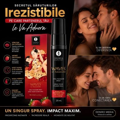 Shunga Waves Of Pleasure — Spray Căpșuni Spumante 20 ml